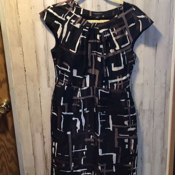 Banana Republic geometric dress black lining size 6￼ - Picture 1 of 4